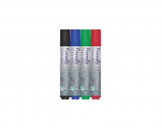 Friendly Whiteboard 2-5mm svart, röd, grön, blå 4st/fpk