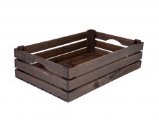 Trälåda med handtag 42x27cm Havana Black