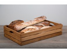 Trälåda med handtag 42x27cm Linoljad ek