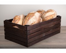 Stor trälåda med handtag 50x30cm Havana Black