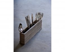 Bestickbox med tre fack Driftwood 10-15 bestick