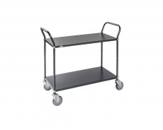 Kulörvagn antracitgrå 2 plan med broms