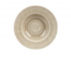 Stonecast Patina Antique Taupe Profile Wide Rim Bowl Large 28cm