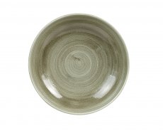 Stonecast Patina Burnished Green Evolve Coupe Bowl 24,8cm