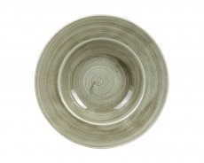 Stonecast Patina Burnished Green Profile Wide Rim Bowl Large 28cm