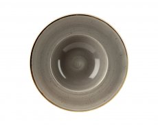 Stonecast Grey Profile Wide Rim Bowl Med 24cm