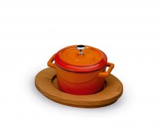 Träbricka till rund Minipot D10cm