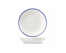 Retro Blue Coupe Bowl 31cm