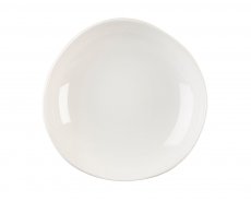 White Round Trace Bowl 25,3cm