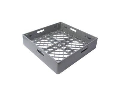 Grå diskkorg utan fack