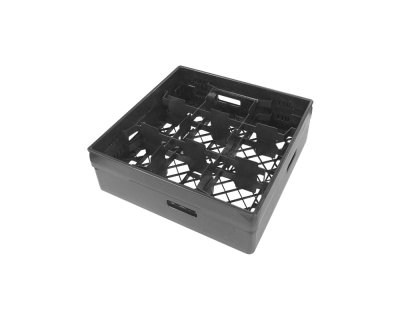 Svart fackindelad korg +1ram D149cm