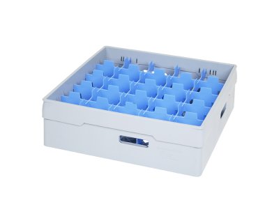 Grå fackindelad korg +1ram D87cm