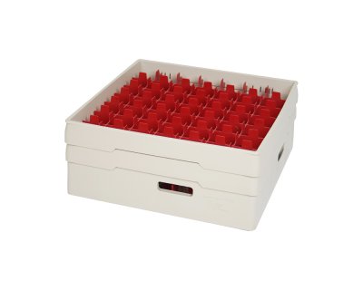 Beige fackindelad korg +2ramar D60cm