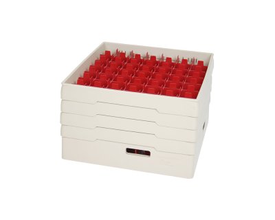 Beige fackindelad korg +4ramar D60cm