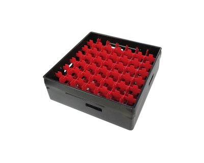 Svart fackindelad korg +1ram D60cm