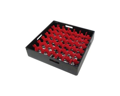 Svart fackindelad korg D60cm