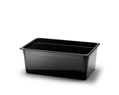 Kantin svart pc-plast GN1/1 Djup6,5-20cm