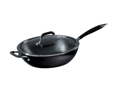 Traktörpanna med glaslock Ø28cm