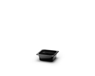 Kantin svart pc-plast GN1/6 Djup6,5-15cm