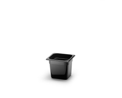 Kantin svart pc-plast GN1/6 Djup6,5-15cm