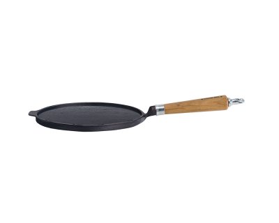 Pannkaks-/crêpespanna Exclusive Line 24cm skaft i massiv ek