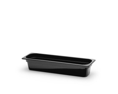 Kantin svart pc-plast GN2/4 Djup6,5-10cm