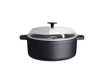 Gryta rund 6L glaslock