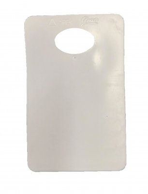 Vit onumrerad garderobsbricka