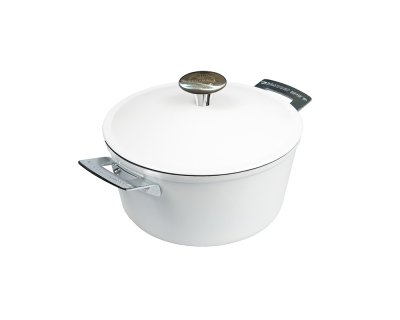 Stekgryta 4L emalj/ceramalj med järnlock 24cm