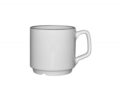Mugg med svart rand Robert 25cl
