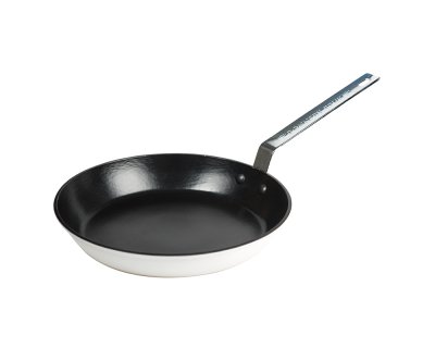 Stekpanna vit emalj/ceramalj 28cm