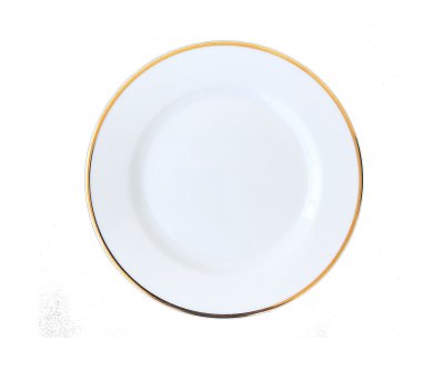 Tallrik flat 19cm Kazub guldrand