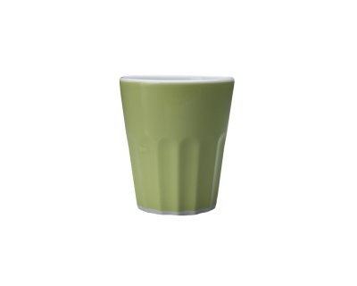 Mugg utan öra räfflad 25cl Hel Ljusgrön