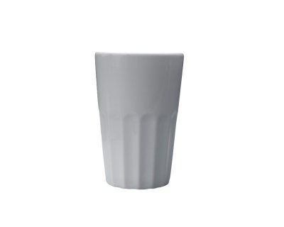 Mugg utan öra räfflad 40cl Hel