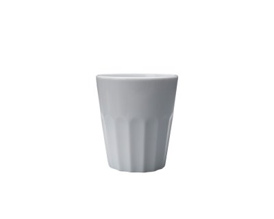 Mugg utan öra räfflad 10cl Hel