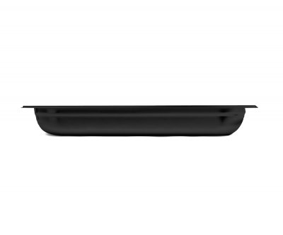 GN kantin 1/1-6,5cm svart pc-plast