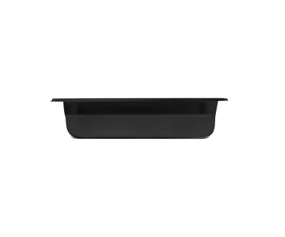 GN kantin 1/3-6,5cm svart pc-plast