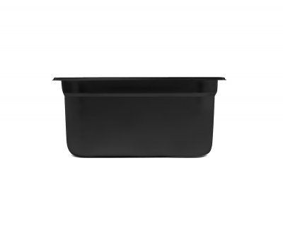 GN kantin 1/3-15cm svart pc-plast