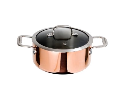 Gryta 3L 3-ply med induktionsbotten & glaslock