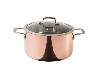 Gryta 5L 3-ply med induktionsbotten & glaslock