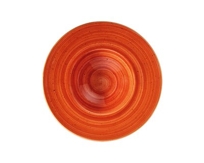 Pastatallrik rakt brätte D28cm Terracotta