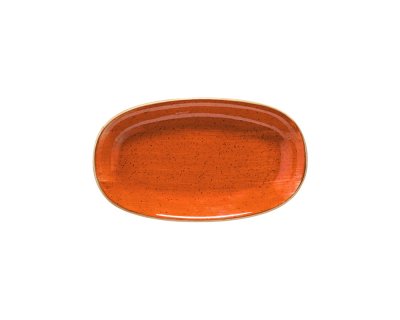 Tallrik Oval 15x8,5cm Terracotta