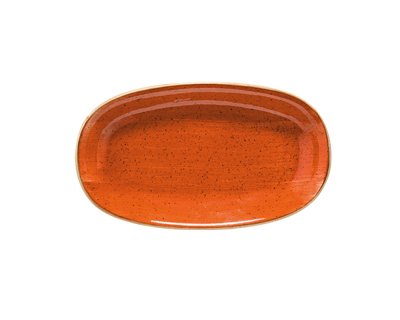 Tallrik Oval 33x19cm Terracotta