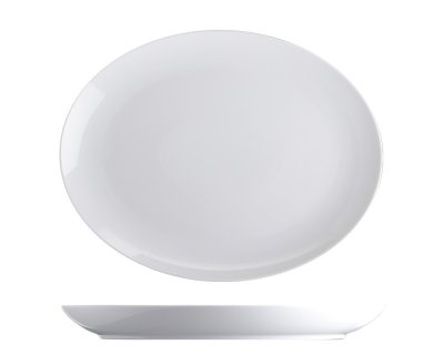 Tallrik Basic oval 28x22,3cm