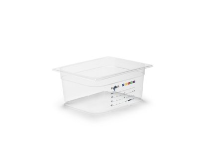 Kantin klar pp-plast GN1/2 Djup6,5-20cm