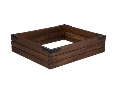 Ram för kylplatta GN1/2 brun med metallhörn