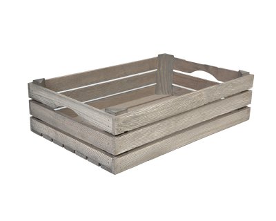 Trälåda med handtag 42x27cm Driftwood