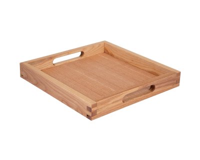 Serveringsbricka Linoljad ek 28x28cm