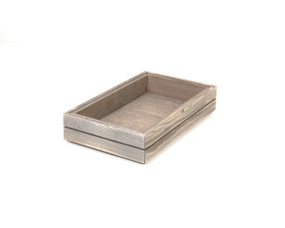 Stapelbar låda GN1/4 Driftwood Höjd4cm