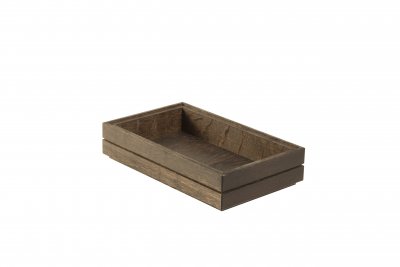 Stapelbar låda GN1/4 Havana Black Höjd4cm